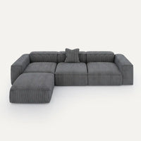 Divano modulare Noto (4 posti) con pouf