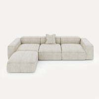 Divano modulare Noto (4 posti) con pouf
