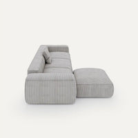 Divano modulare Noto (4 posti) con pouf