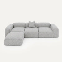 Modulares Sofa Noto (4-Sitzer) mit Pouffe