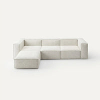 Modulares Sofa Sewilla (4-Sitzer) mit Pouffe