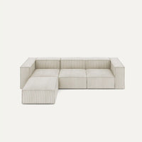 Modulares Sofa Sewilla (4-Sitzer) mit Pouffe