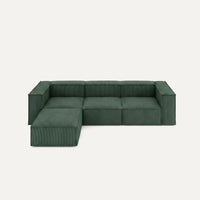Modulares Sofa Sewilla (4-Sitzer) mit Pouffe