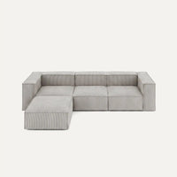 Modulares Sofa Sewilla (4-Sitzer) mit Pouffe