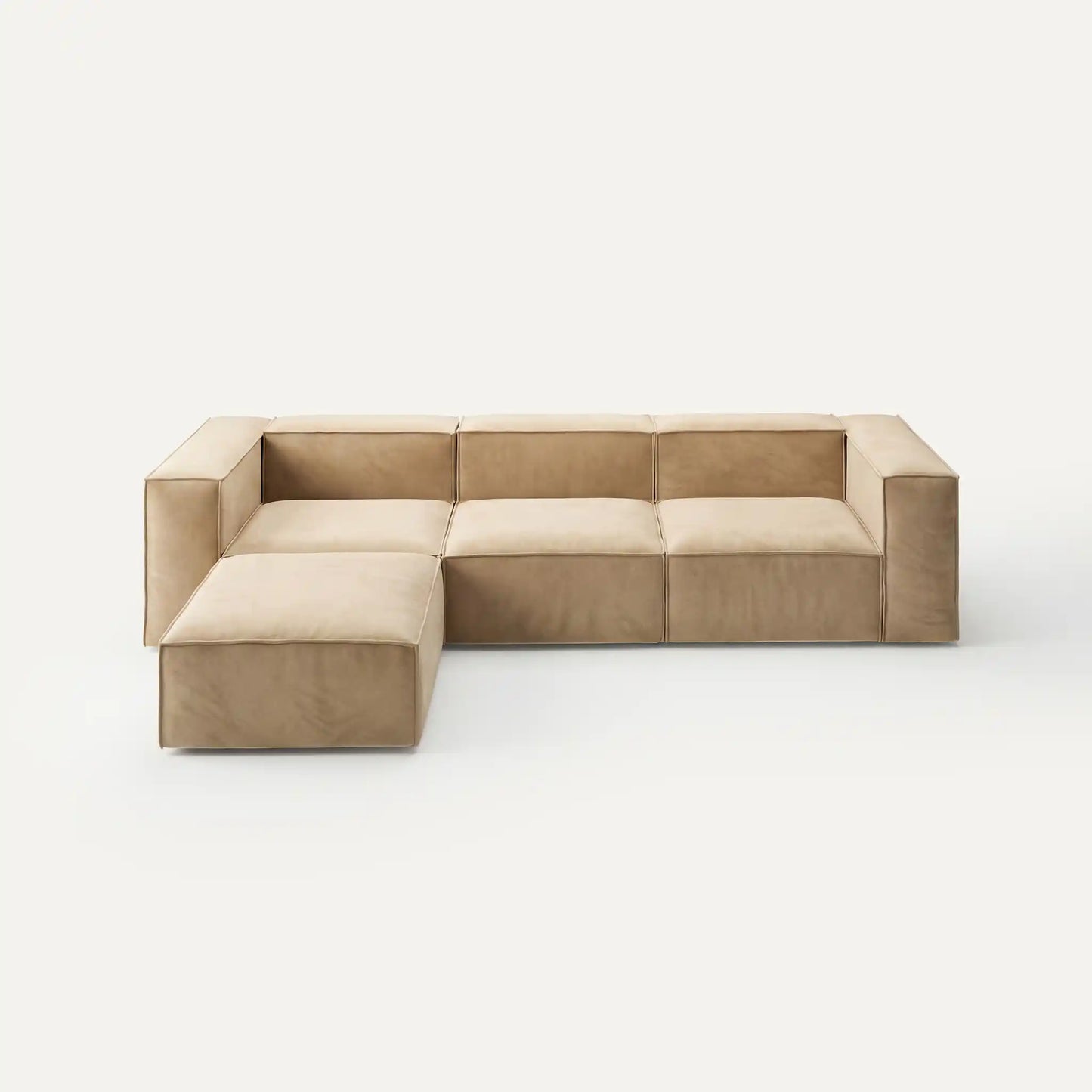 Modulares Sofa Sewilla (4-Sitzer) mit Pouffe
