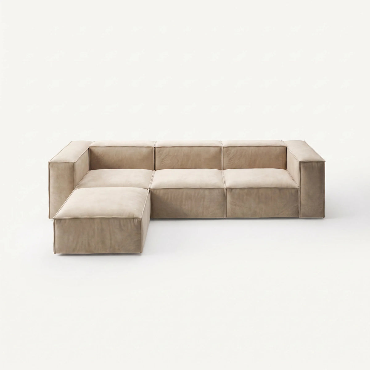 Modulares Sofa Sewilla (4-Sitzer) mit Pouffe