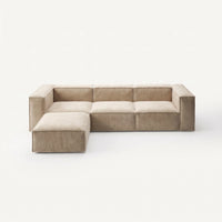 Modulares Sofa Sewilla (4-Sitzer) mit Pouffe