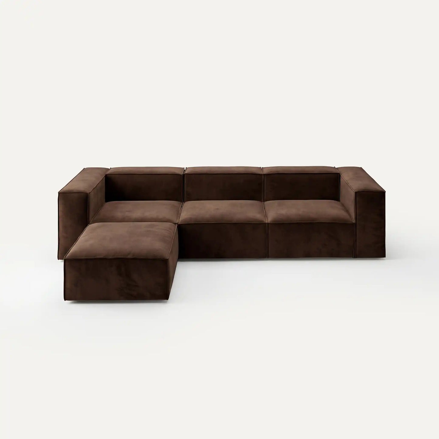 Modulares Sofa Sewilla (4-Sitzer) mit Pouffe