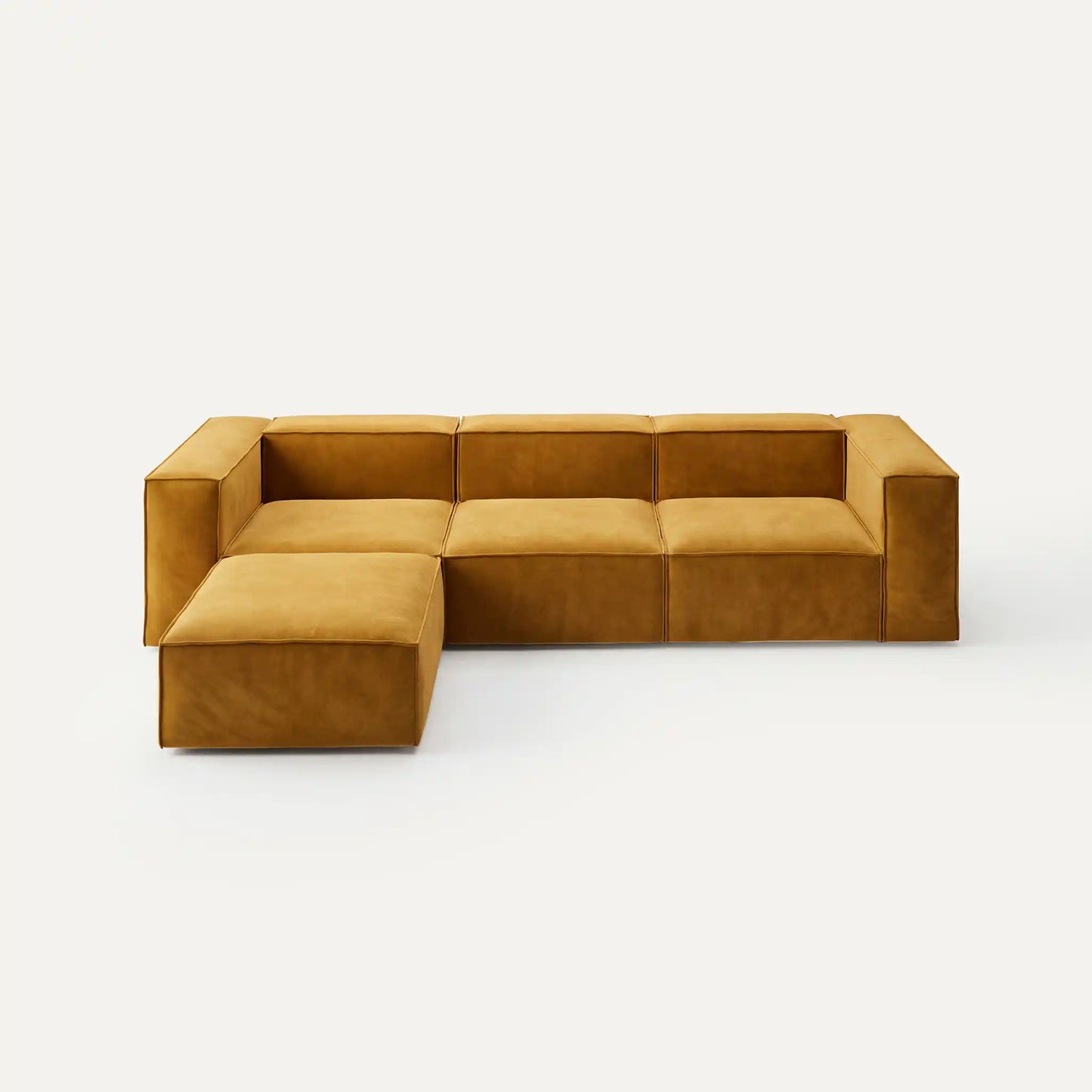 Modulares Sofa Sewilla (4-Sitzer) mit Pouffe