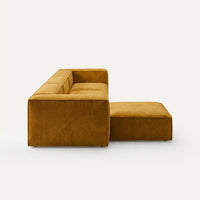 Modulares Sofa Sewilla (4-Sitzer) mit Pouffe