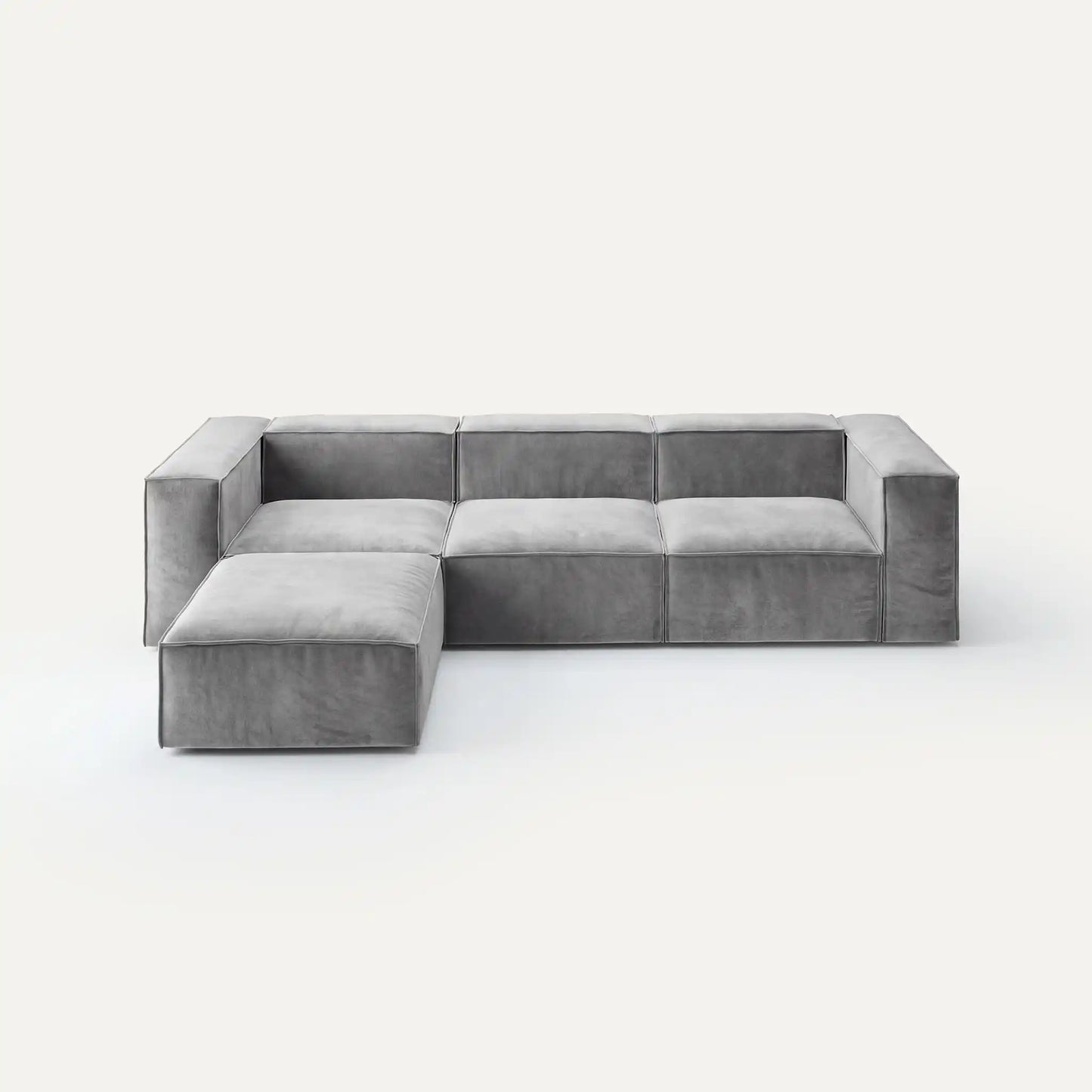 Modulares Sofa Sewilla (4-Sitzer) mit Pouffe