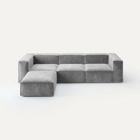 Modulares Sofa Sewilla (4-Sitzer) mit Pouffe