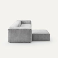 Modulares Sofa Sewilla (4-Sitzer) mit Pouffe