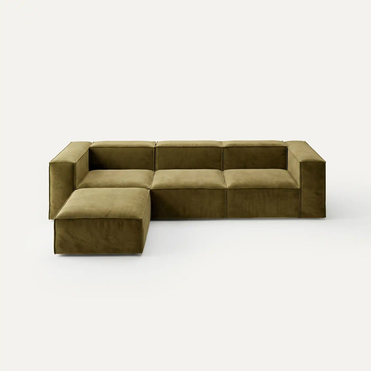 Modulares Sofa Sewilla (4-Sitzer) mit Pouffe