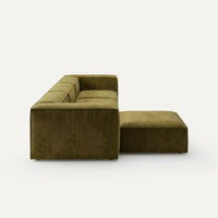Modulares Sofa Sewilla (4-Sitzer) mit Pouffe