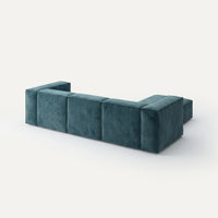 Modulares Sofa Sewilla (4-Sitzer) mit Pouffe