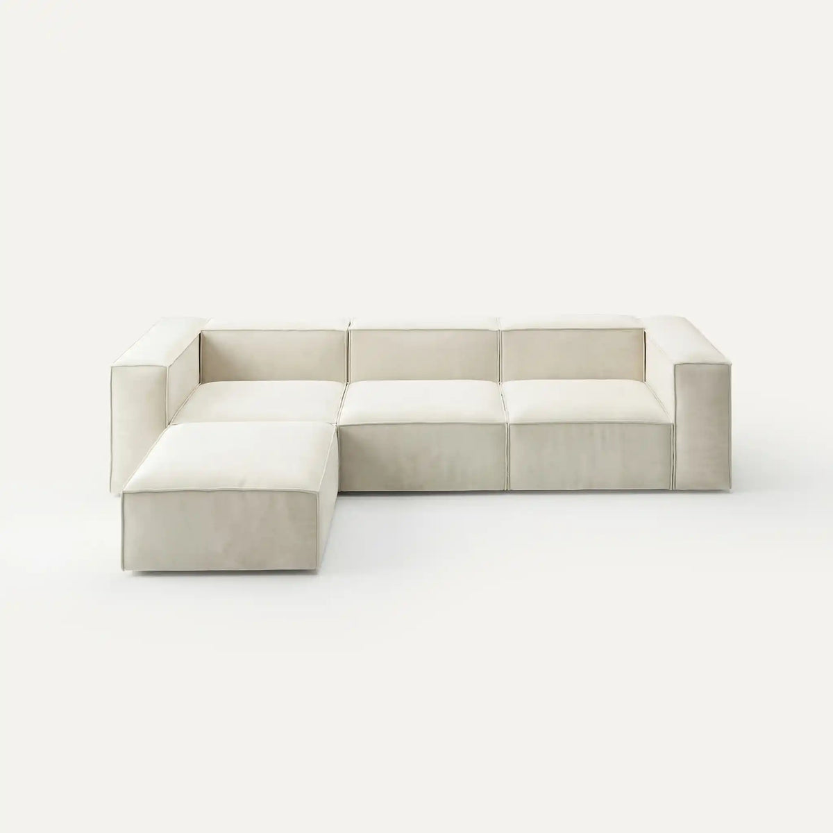 Modulares Sofa Sewilla (4-Sitzer) mit Pouffe
