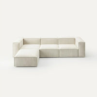 Modulares Sofa Sewilla (4-Sitzer) mit Pouffe