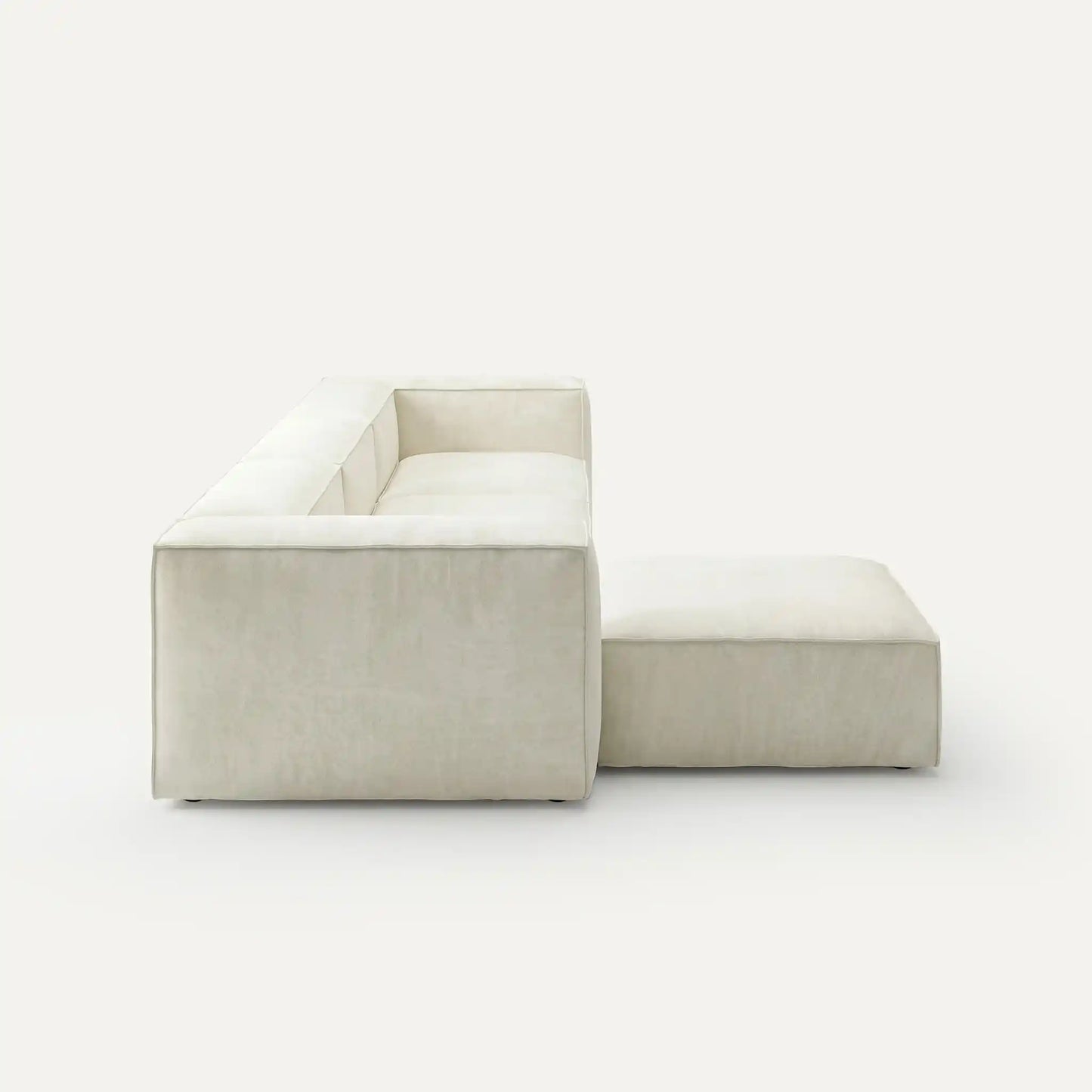Modulares Sofa Sewilla (4-Sitzer) mit Pouffe