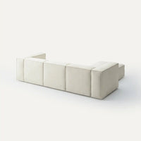 Modulares Sofa Sewilla (4-Sitzer) mit Pouffe