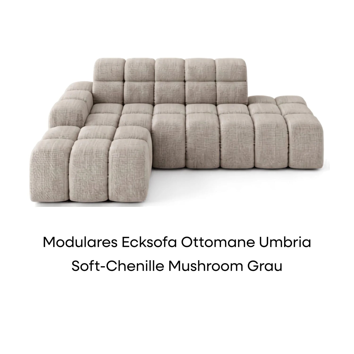 Umbria Soft-Chenille Mushroom Grau
