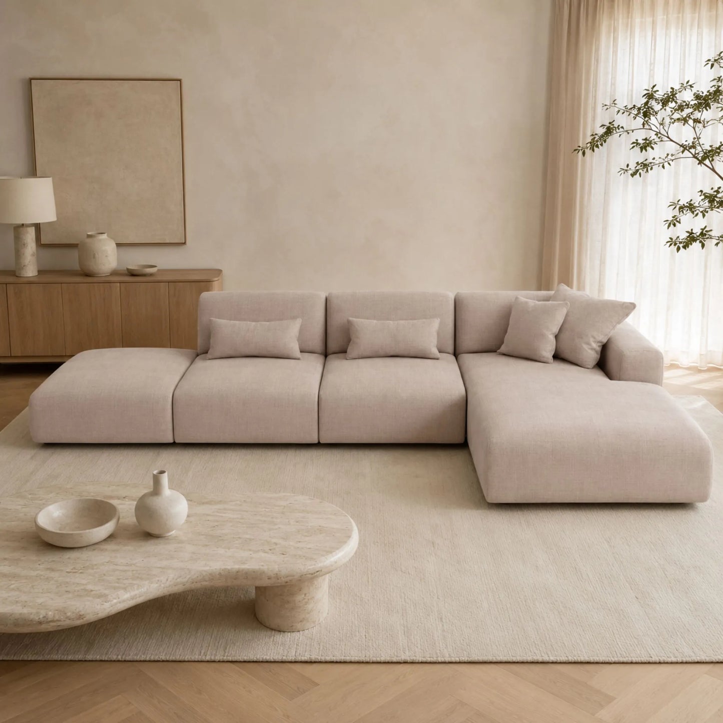 Modulares L Ecksofa Ventora (groß)