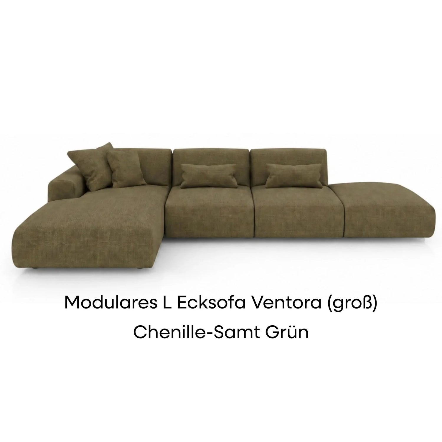 Ventora Chenille Samt Grün