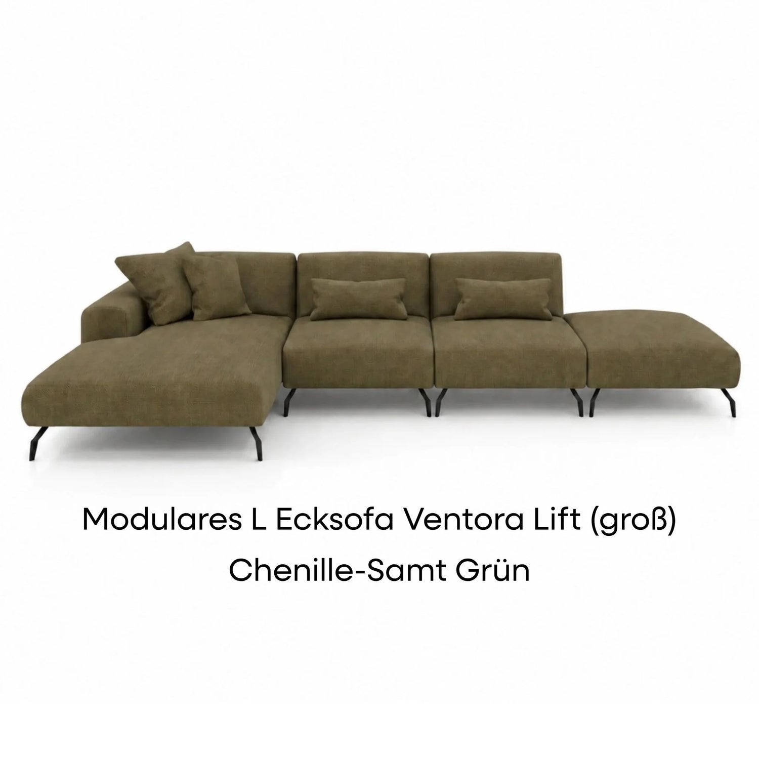 Ventora Lift Chenille Samt Grün