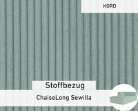 Bekleding van stof - ChaiseLong Sewilla