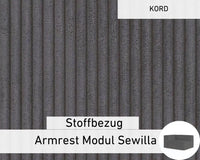 Bekleding van stof - Module armleuning Sewilla