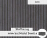 Revêtement tissu - Module d'accoudoir Sewilla (Grand)